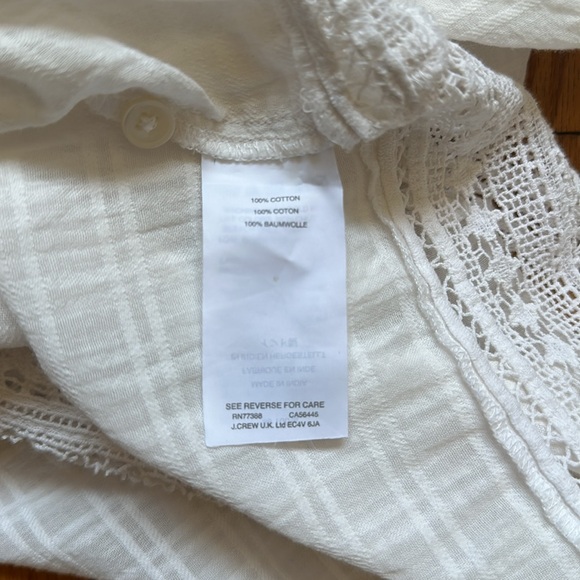 Point sur J Crew vintage white blouse - Picture 4 of 5